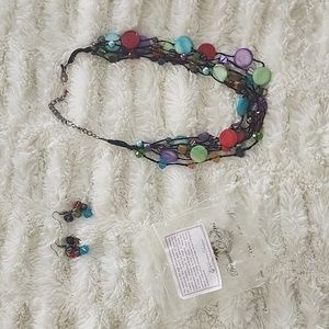 Premier Designs Spectrum necklace & earrings